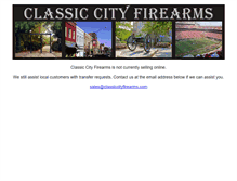 Tablet Screenshot of classiccityfirearms.com